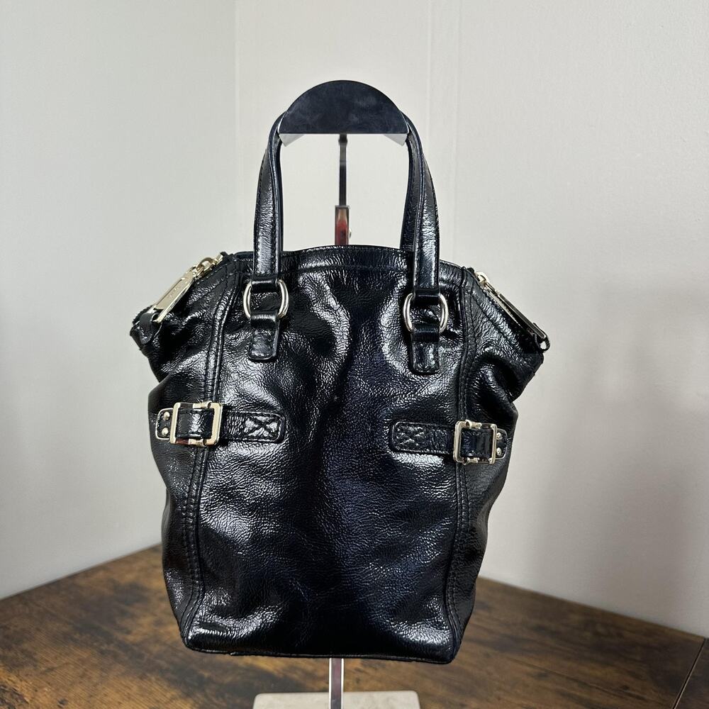 Yves Saint Laurent YSL Downtown Mini Bag Satchel Small Black Leather Rive Gauche